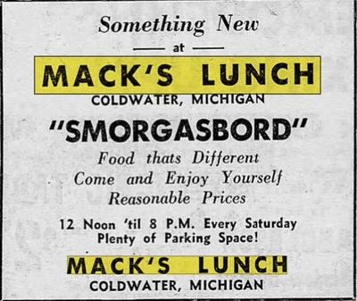 Macks Lunch - Jun 07 1957 Article (newer photo)